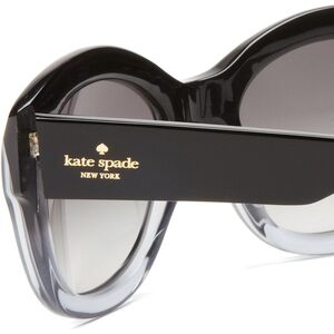 Kate Spade Ariana Cat Eye Sunglasses. Black & Gray. Oversized.